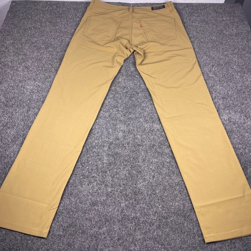 Levi's 511 Pants Mens 34x34 Slim Fit Stretch Engineered for Movement Khaki Beige